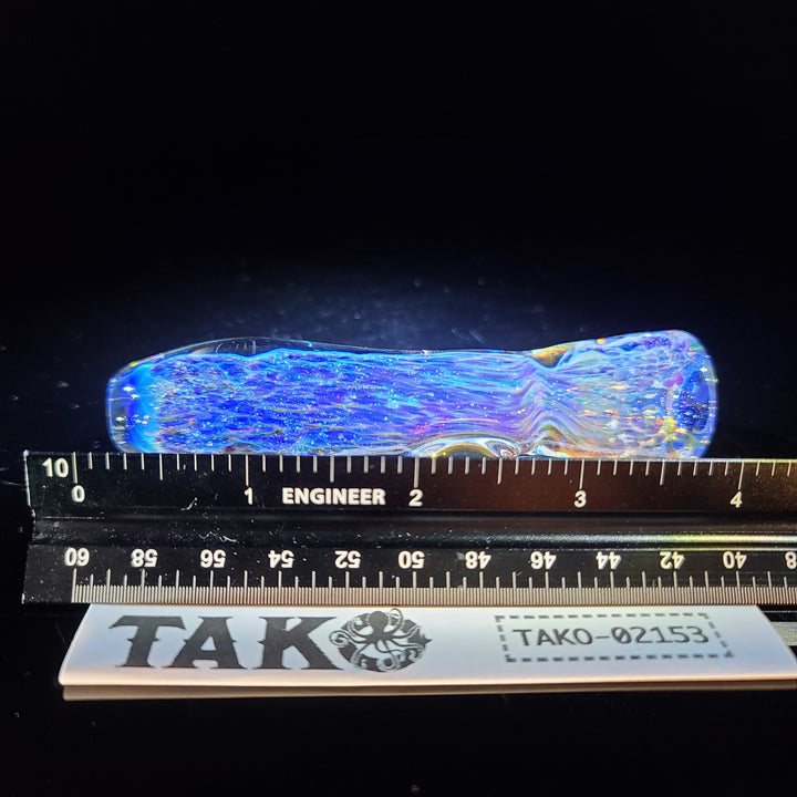 Purple Nebula Space Dust Chillum Glass Pipe Tako Glass   