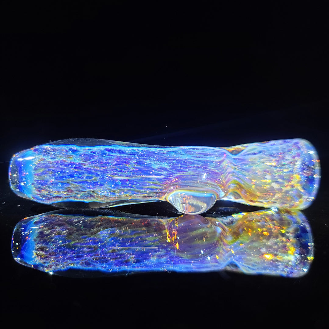 Purple Nebula Space Dust Chillum Glass Pipe Tako Glass   