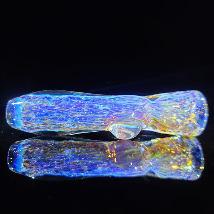 Purple Nebula Space Dust Chillum Glass Pipe Tako Glass   