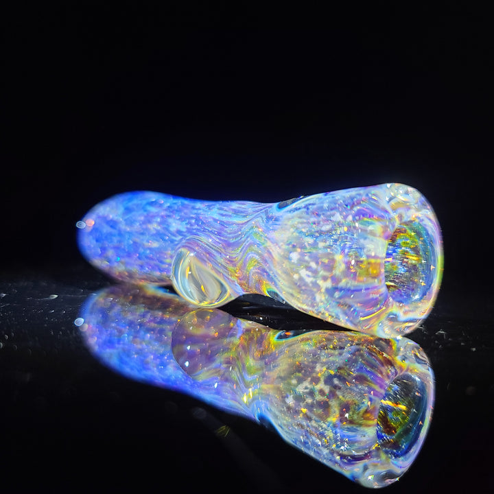 Purple Nebula Space Dust Chillum Glass Pipe Tako Glass   