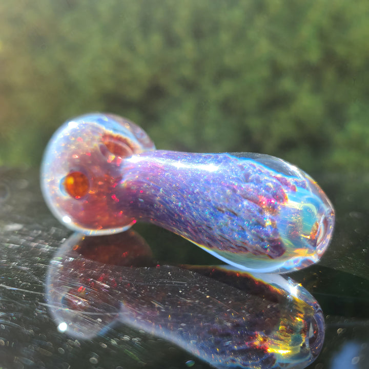 Purple Nebula Space Dust Pocket Pipe Glass Pipe Tako Glass   