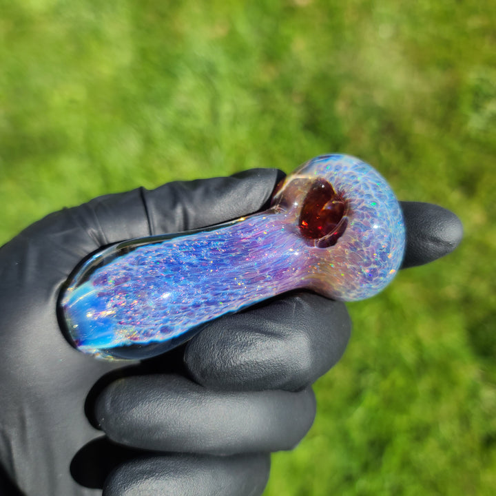 Purple Nebula Space Dust Pocket Pipe Glass Pipe Tako Glass   