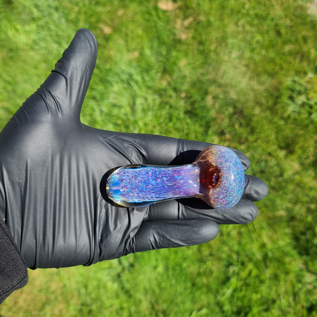 Purple Nebula Space Dust Pocket Pipe Glass Pipe Tako Glass   