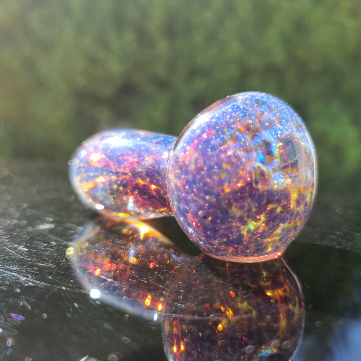 Purple Nebula Space Dust Pocket Pipe Glass Pipe Tako Glass   