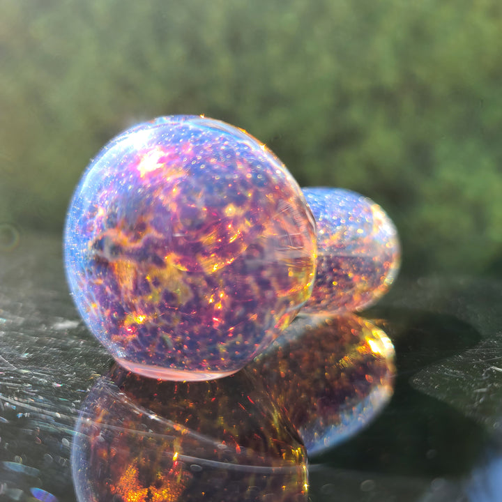Purple Nebula Space Dust Pocket Pipe Glass Pipe Tako Glass   
