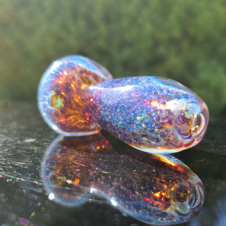 Purple Nebula Space Dust Pocket Pipe Glass Pipe Tako Glass   