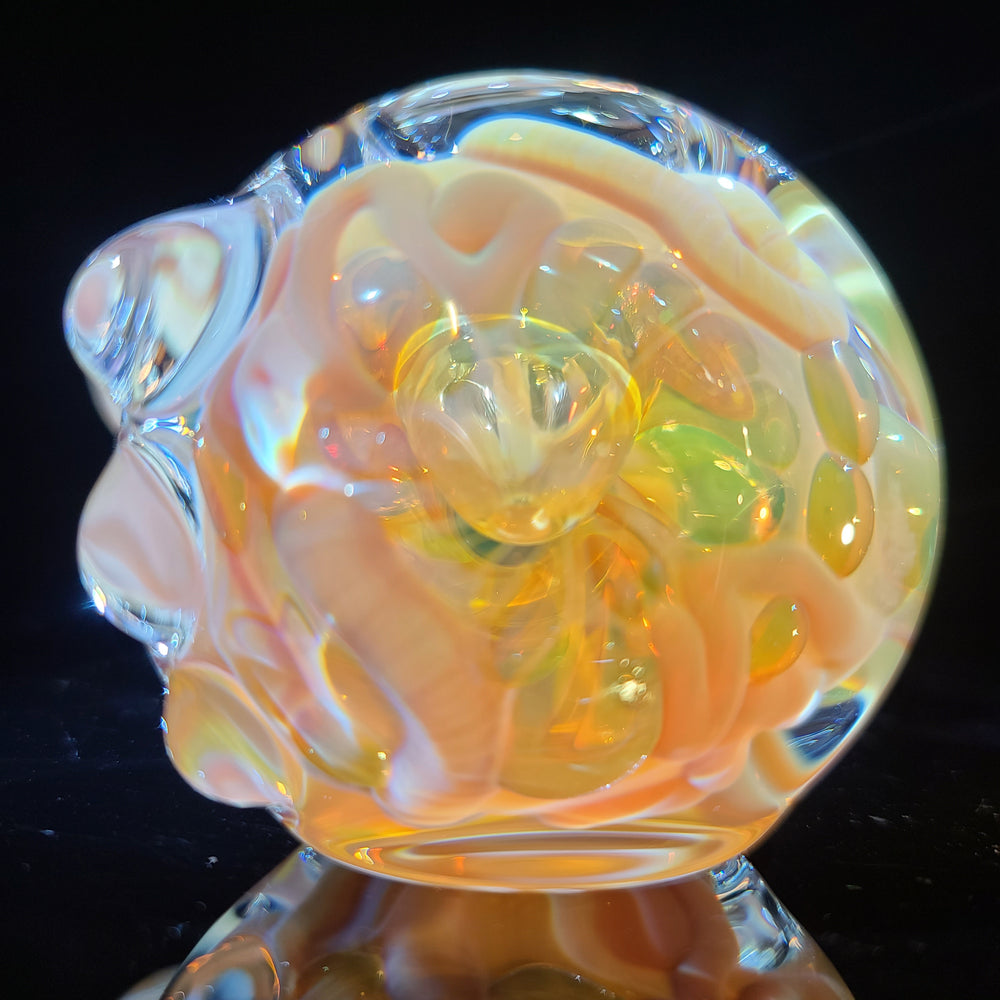 TAKO x JHP Collab Caramel Inside Out Pipe Glass Pipe Tako Glass   
