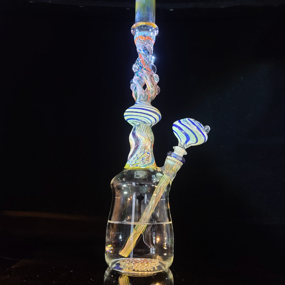 TAKO x Molten Imagination x JHP Collab Old School Bell Bong *SOLD* Glass Pipe Tako Glass   