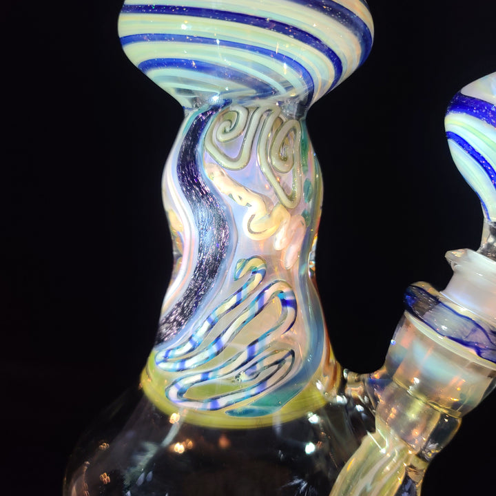 TAKO x Molten Imagination x JHP Collab Old School Bell Bong *SOLD* Glass Pipe Tako Glass   