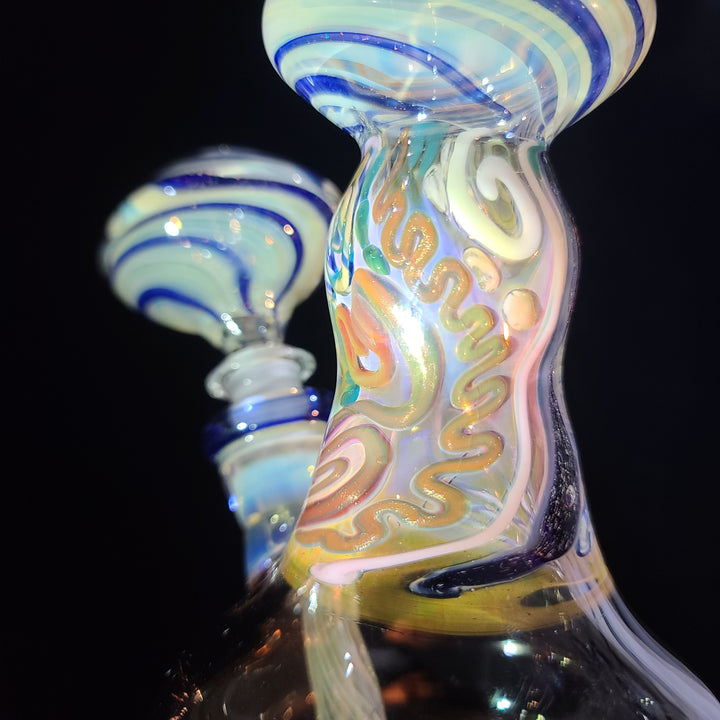 TAKO x Molten Imagination x JHP Collab Old School Bell Bong *SOLD* Glass Pipe Tako Glass   