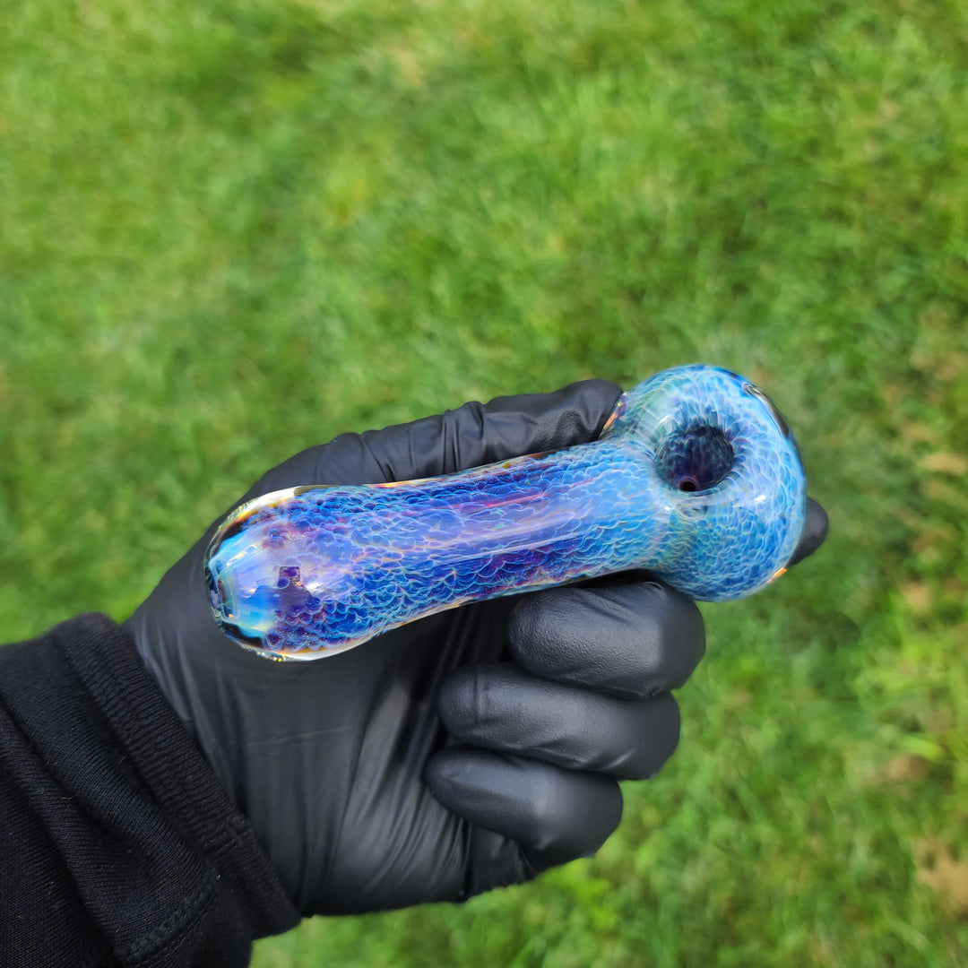Purple Nebula Dog Bone Glass Pipe Glass Pipe Tako Glass   