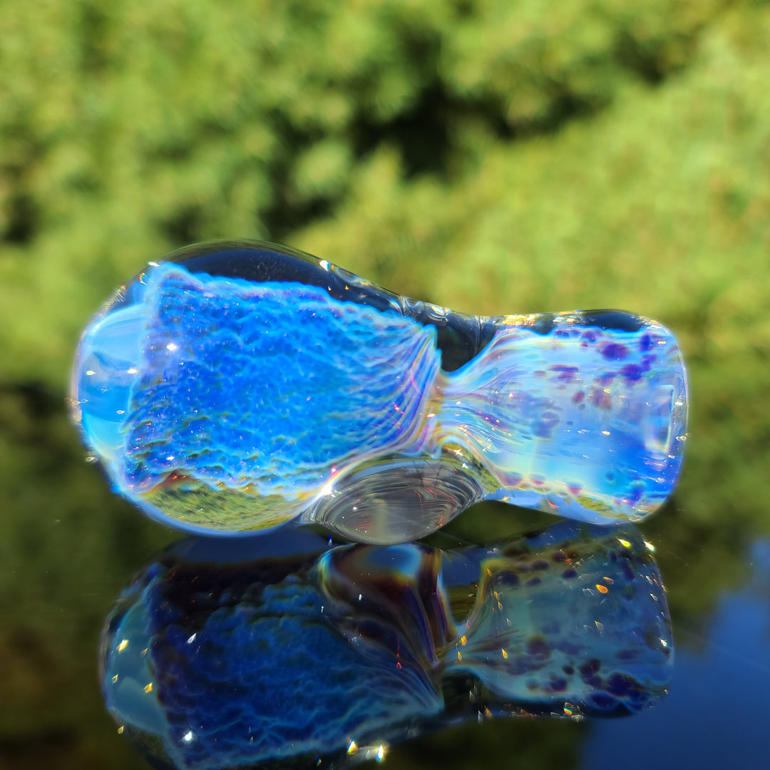 Stubby Purple Nebula Chillum Glass Pipe Tako Glass   
