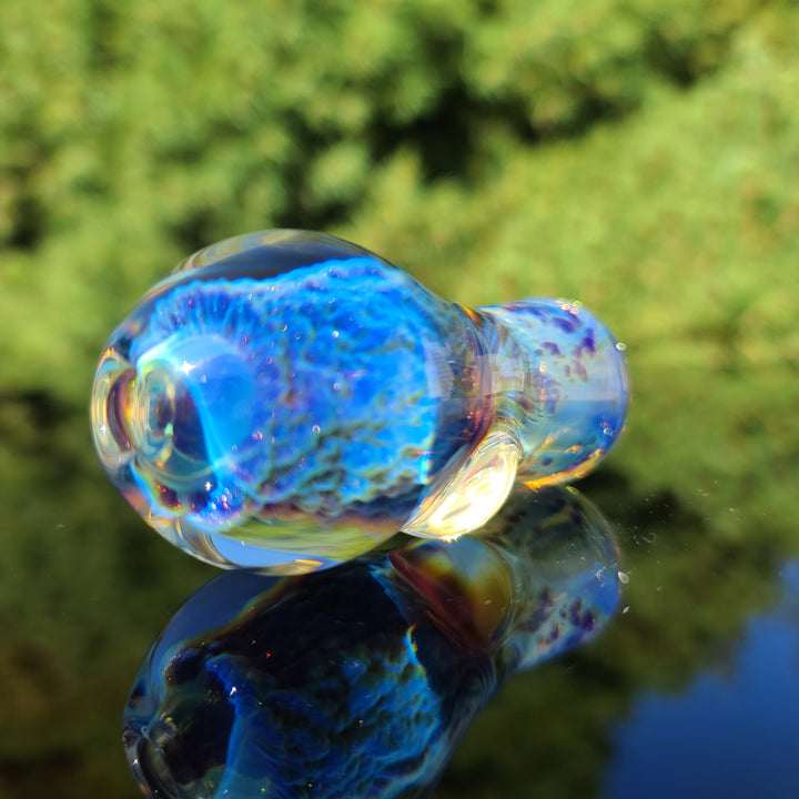 Stubby Purple Nebula Chillum Glass Pipe Tako Glass   