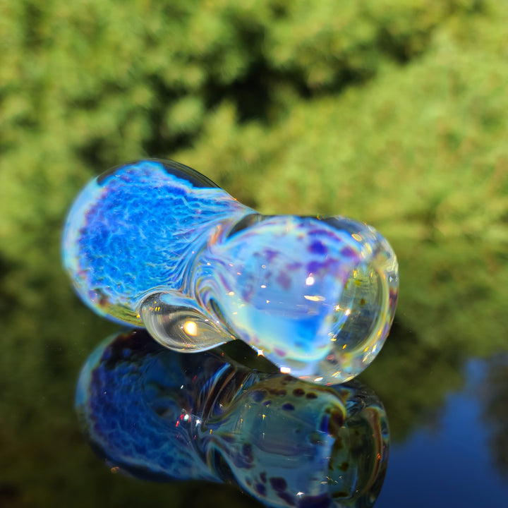 Stubby Purple Nebula Chillum Glass Pipe Tako Glass   