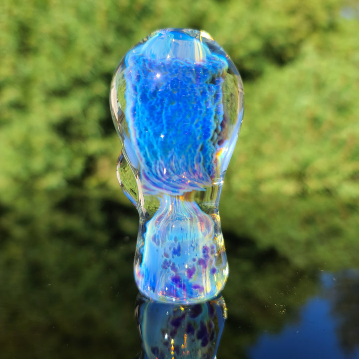 Stubby Purple Nebula Chillum Glass Pipe Tako Glass   