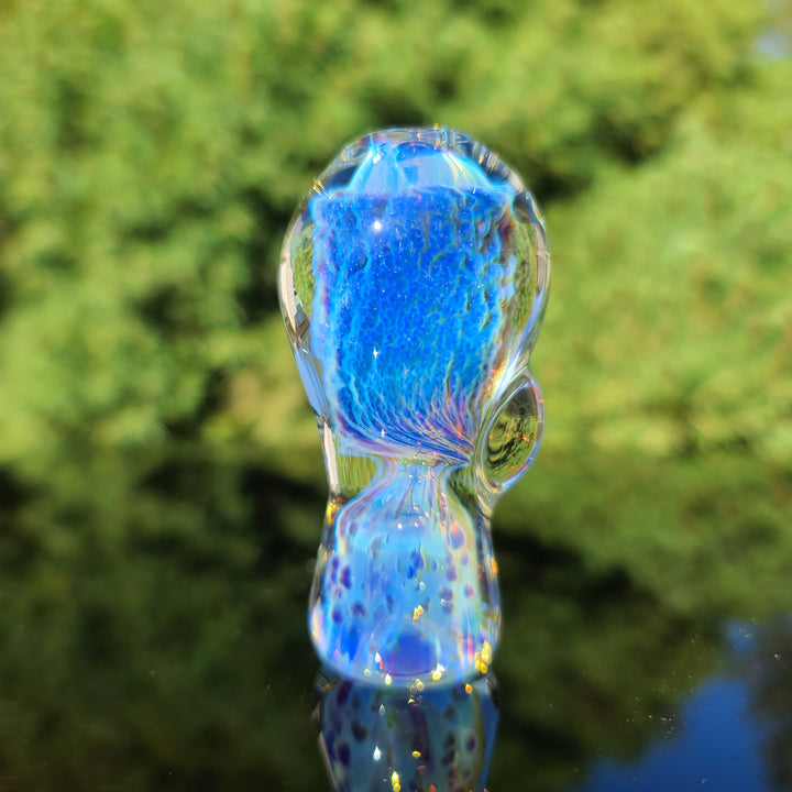 Stubby Purple Nebula Chillum Glass Pipe Tako Glass   
