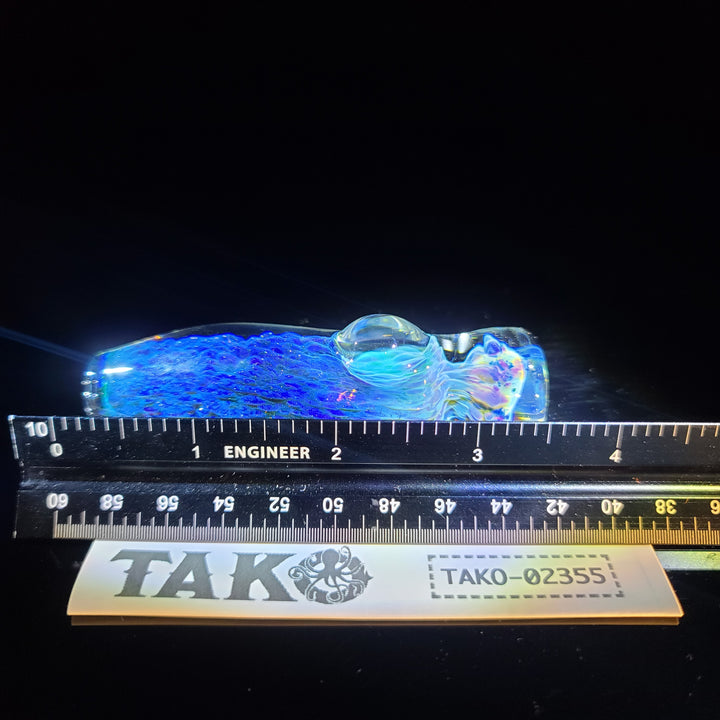 Purple Nebula Chillum Glass Pipe Tako Glass   