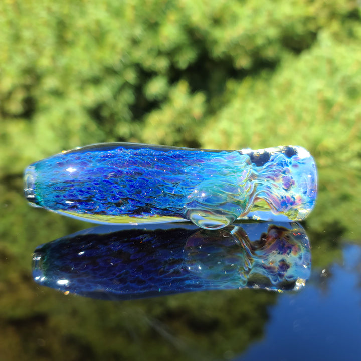 Purple Nebula Chillum Glass Pipe Tako Glass   