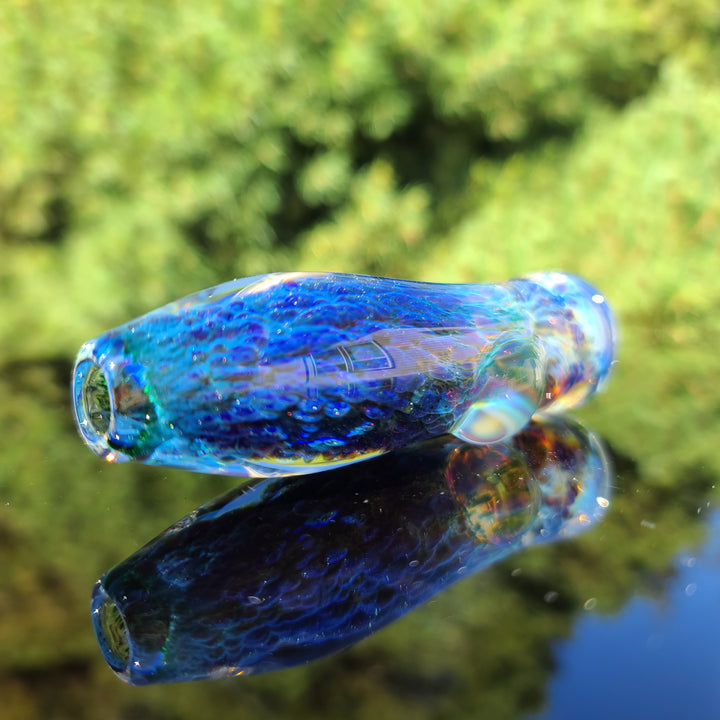 Purple Nebula Chillum Glass Pipe Tako Glass   