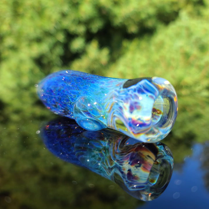 Purple Nebula Chillum Glass Pipe Tako Glass   