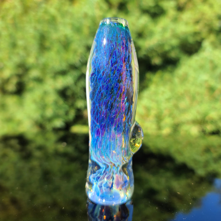 Purple Nebula Chillum Glass Pipe Tako Glass   