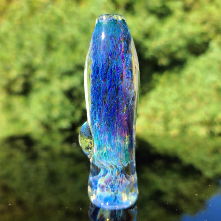 Purple Nebula Chillum Glass Pipe Tako Glass   
