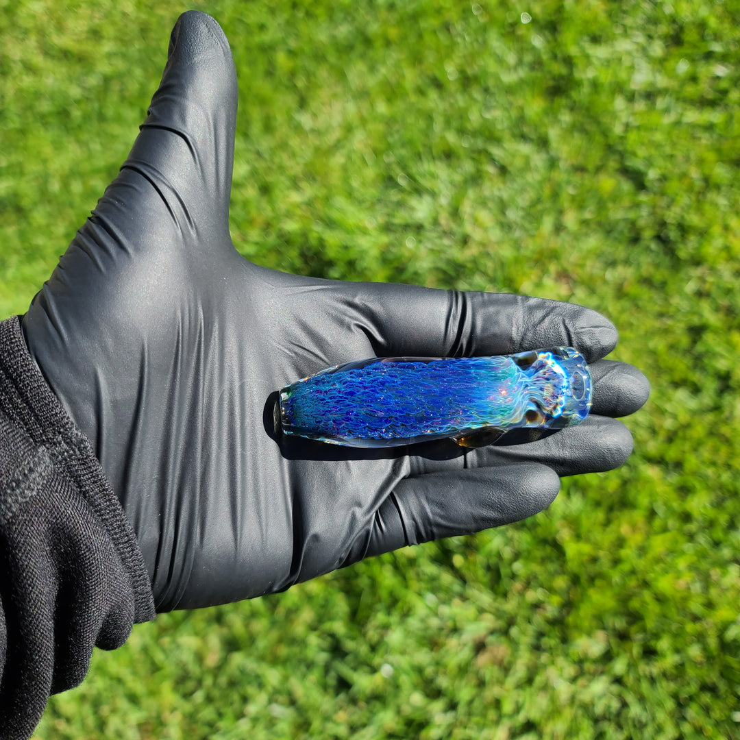 Purple Nebula Chillum Glass Pipe Tako Glass   