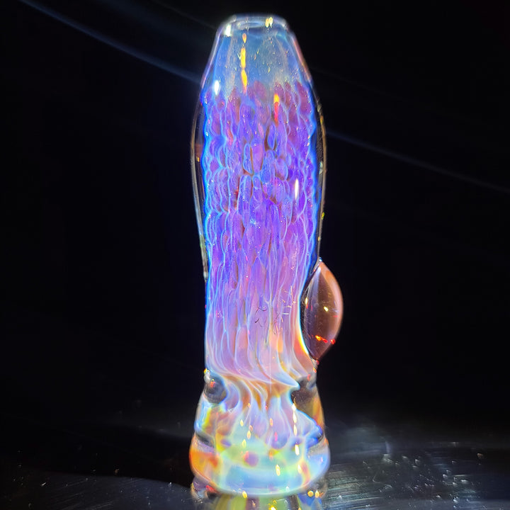 Purple Nebula Chillum Glass Pipe Tako Glass   