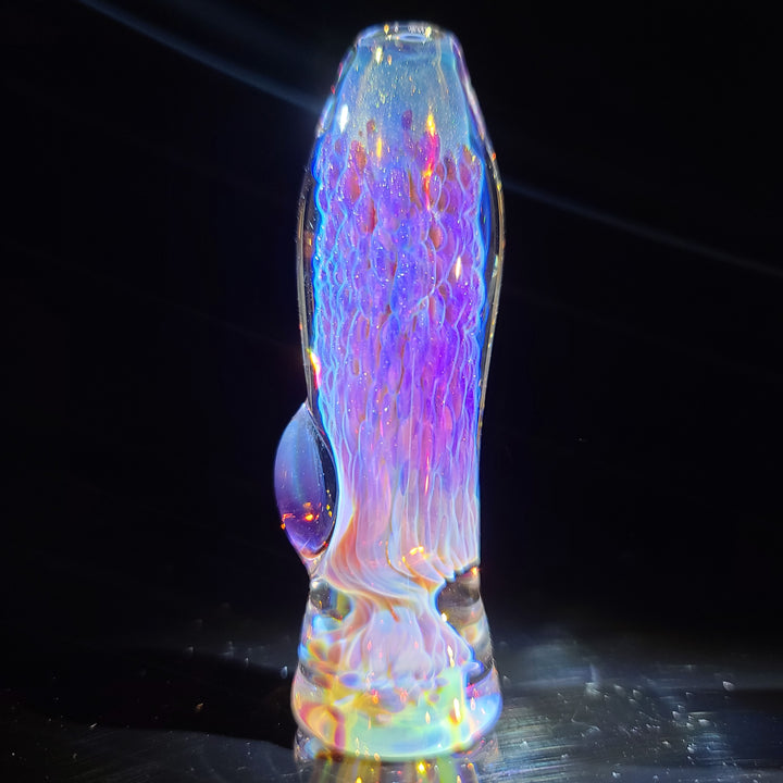 Purple Nebula Chillum Glass Pipe Tako Glass   
