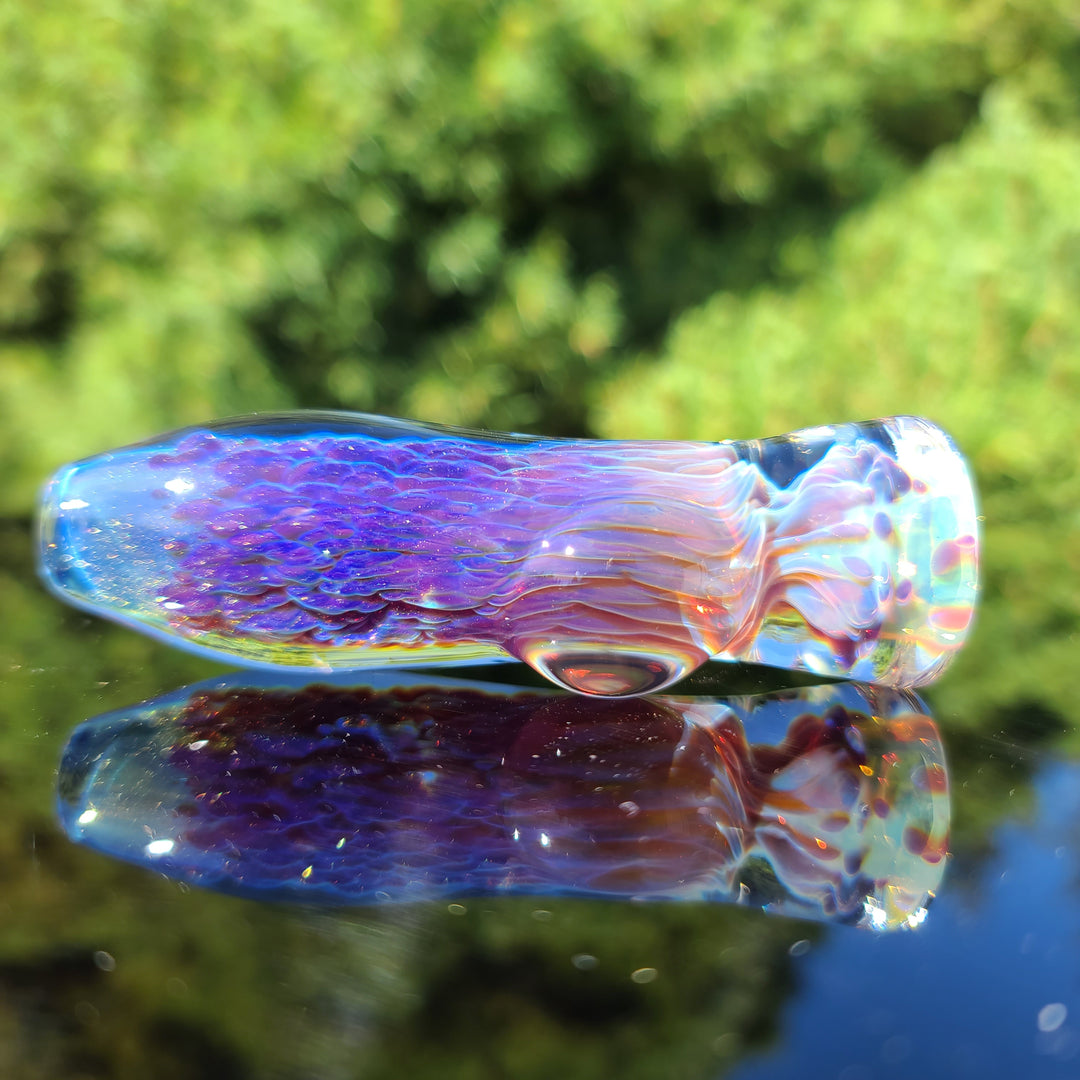 Purple Nebula Chillum Glass Pipe Tako Glass   