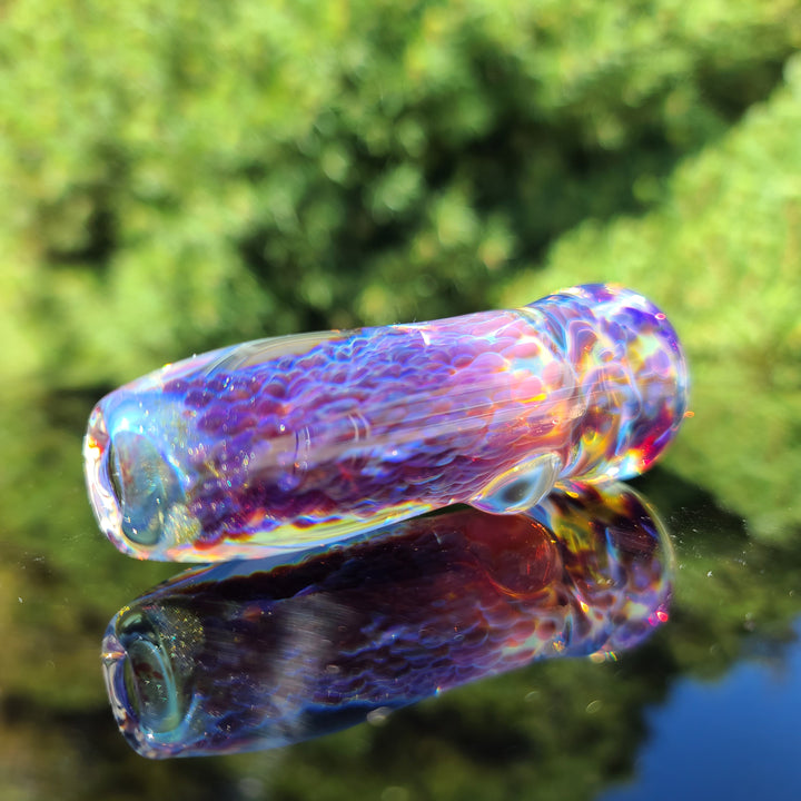 Purple Nebula Chillum Glass Pipe Tako Glass   