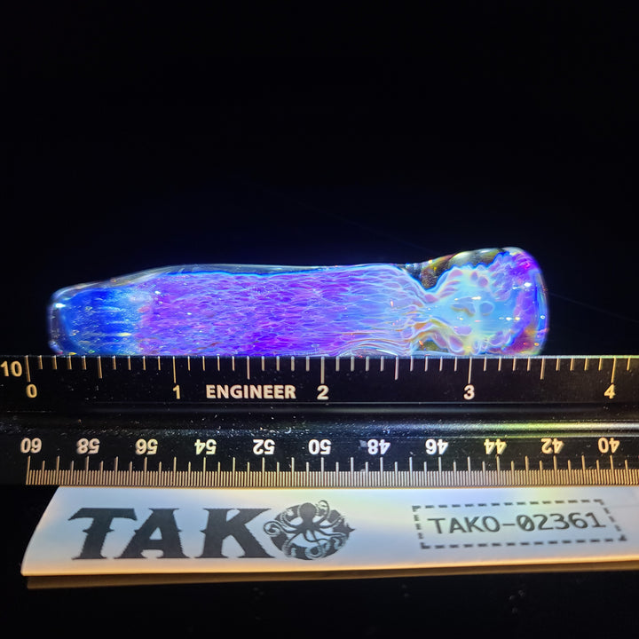 Purple Nebula Chillum Glass Pipe Tako Glass   