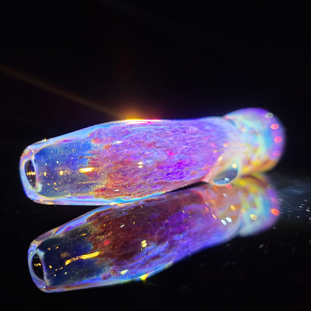 Purple Nebula Chillum Glass Pipe Tako Glass   