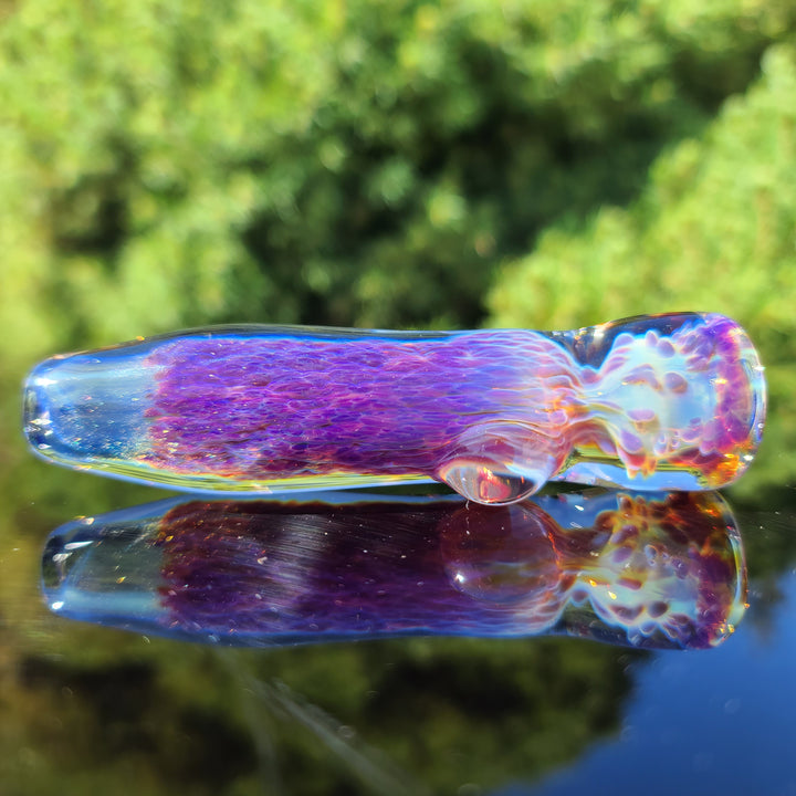 Purple Nebula Chillum Glass Pipe Tako Glass   