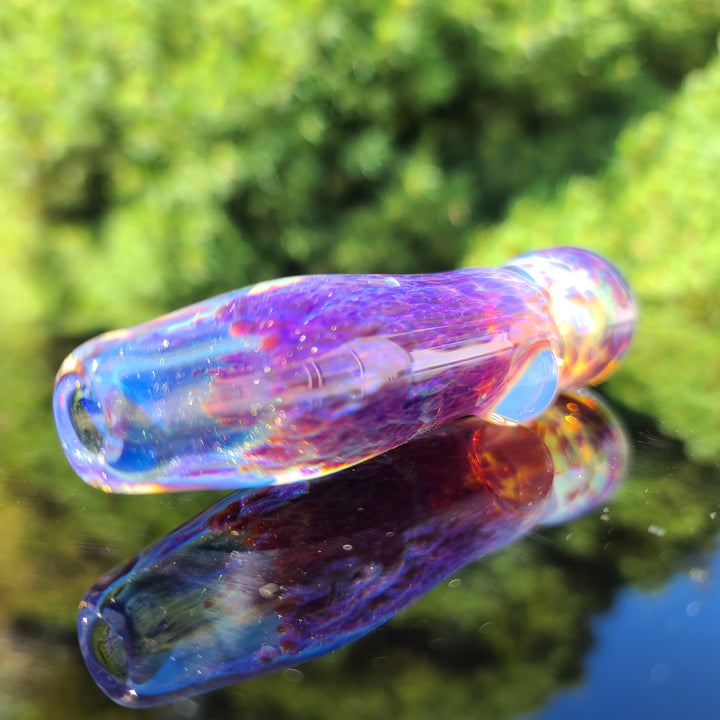 Purple Nebula Chillum Glass Pipe Tako Glass   