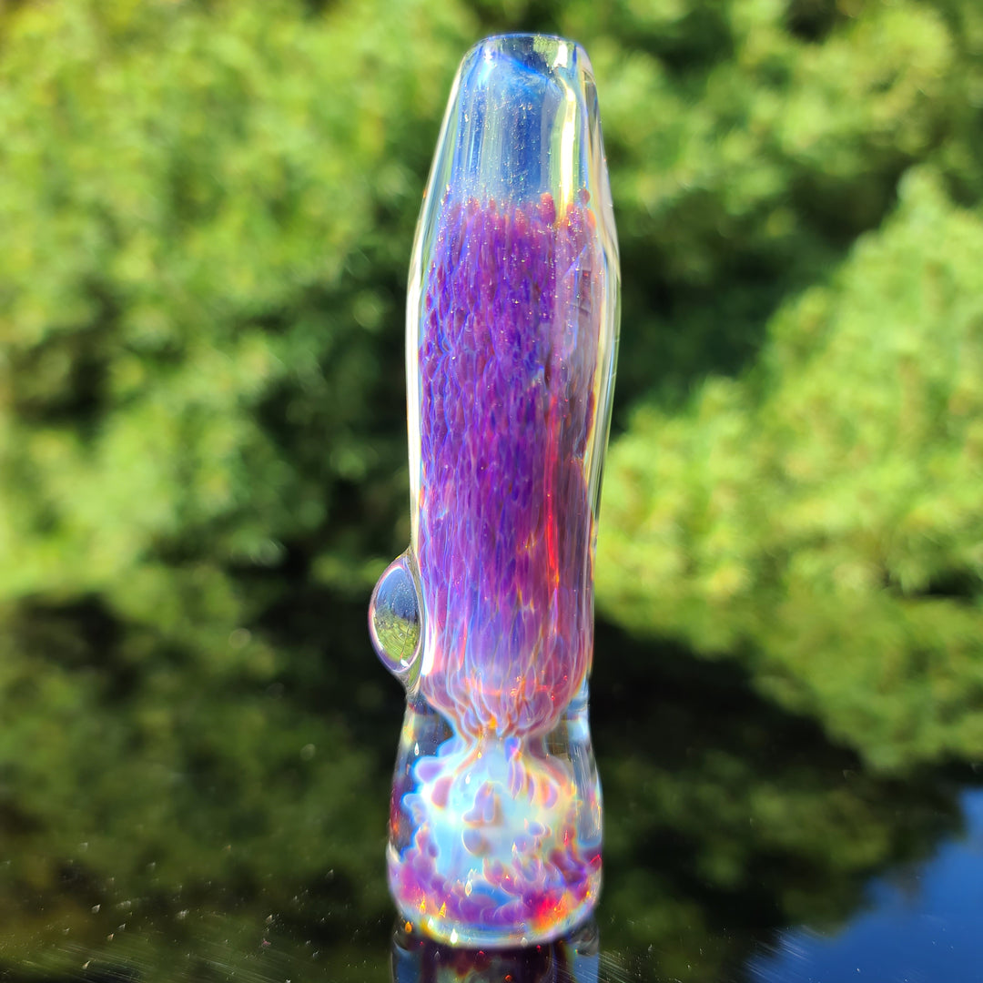 Purple Nebula Chillum Glass Pipe Tako Glass   