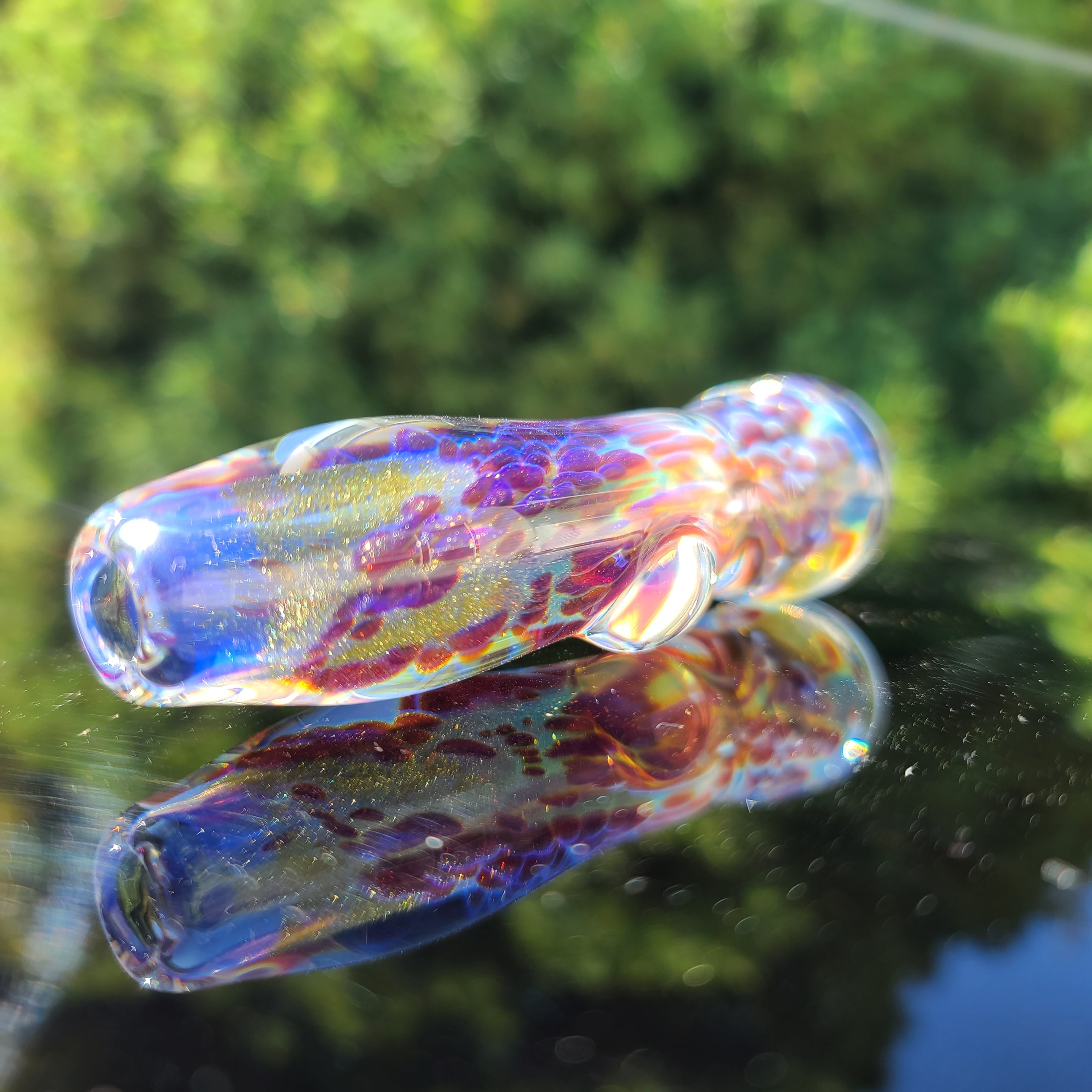 Purple Ghost Chillum – Tako Glass