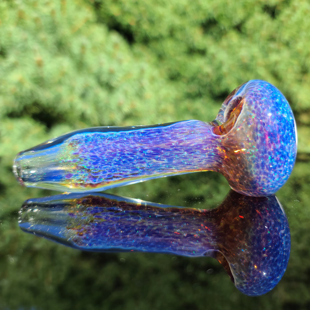 Purple Nebula Space Dust Pipe Glass Pipe Tako Glass   