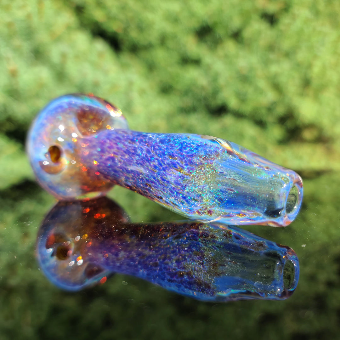 Purple Nebula Space Dust Pipe Glass Pipe Tako Glass   
