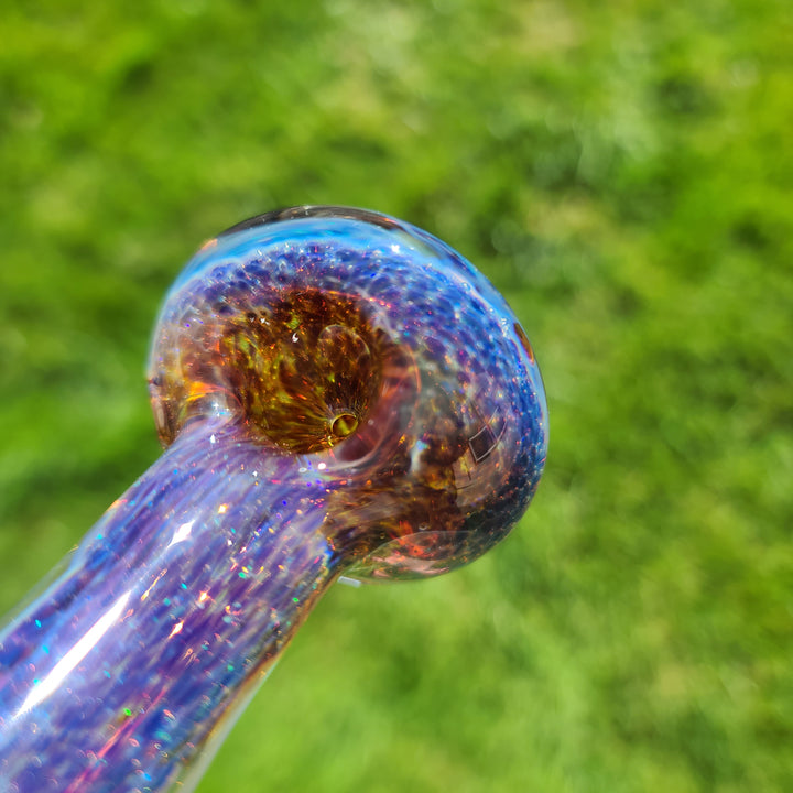 Purple Nebula Space Dust Pipe Glass Pipe Tako Glass   