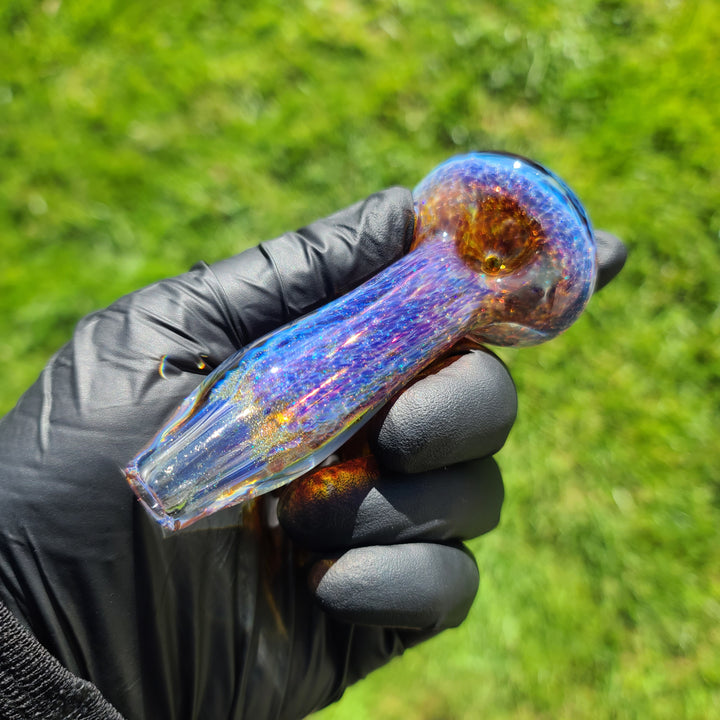 Purple Nebula Space Dust Pipe Glass Pipe Tako Glass   