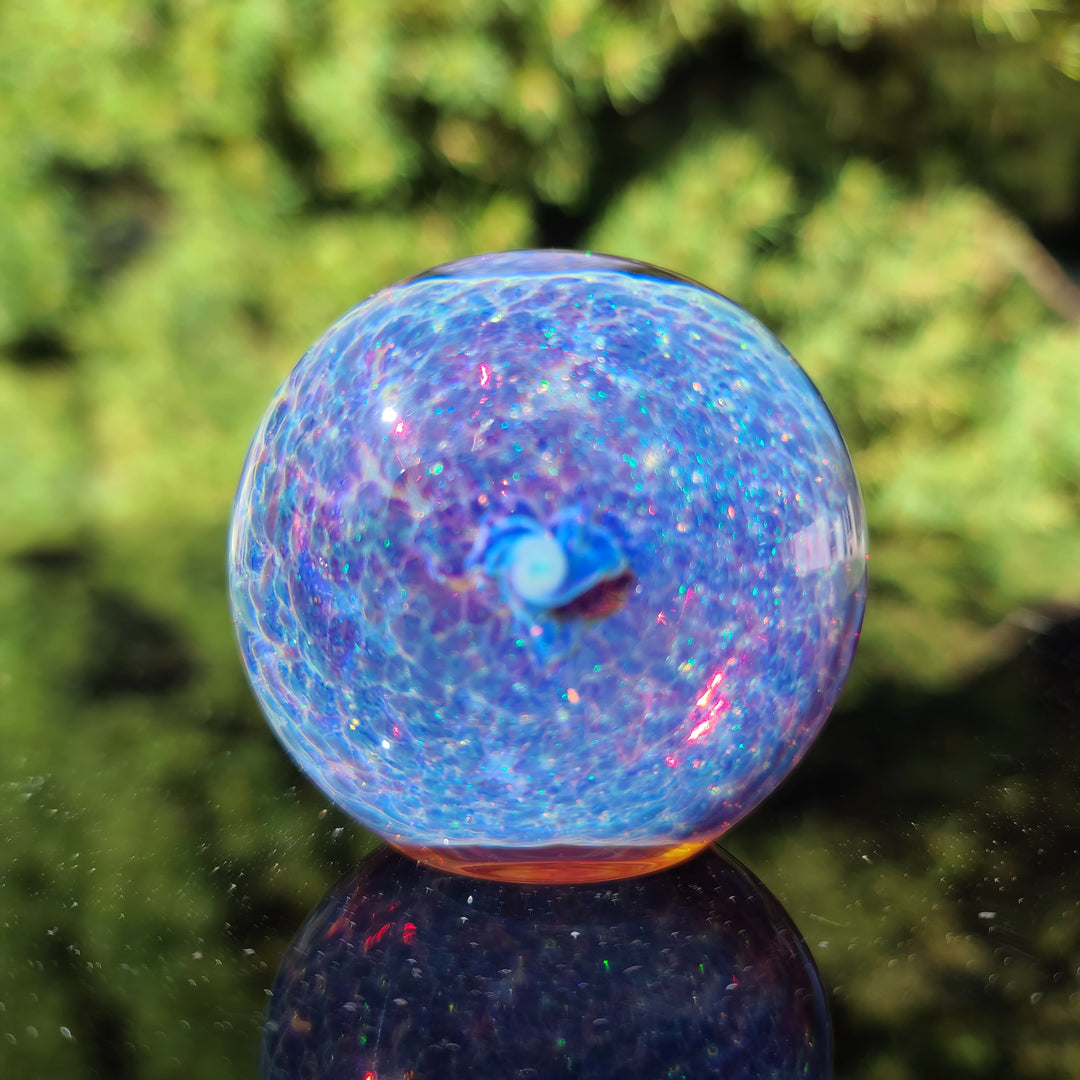 Purple Nebula Space Dust Pipe Glass Pipe Tako Glass   