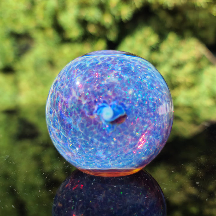 Purple Nebula Space Dust Pipe Glass Pipe Tako Glass   