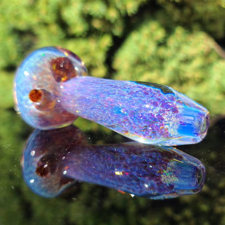 Purple Nebula Space Dust Pipe Glass Pipe Tako Glass   