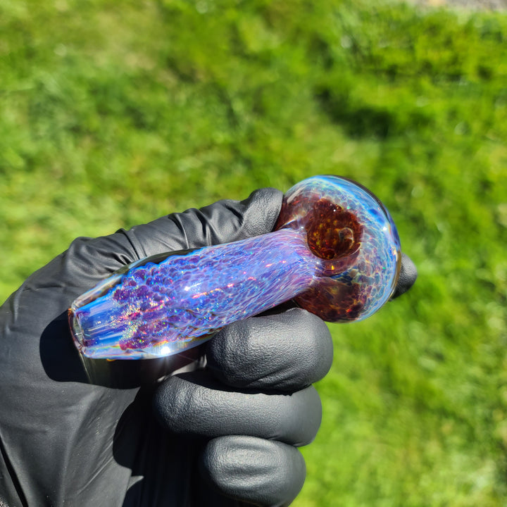 Purple Nebula Space Dust Pipe Glass Pipe Tako Glass   