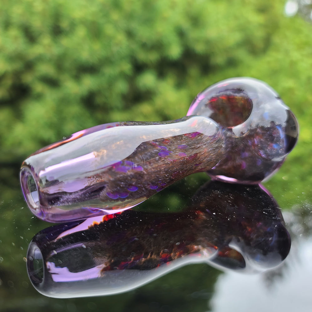 Sparkly Black Plasma Pipe Glass Pipe Tako Glass   