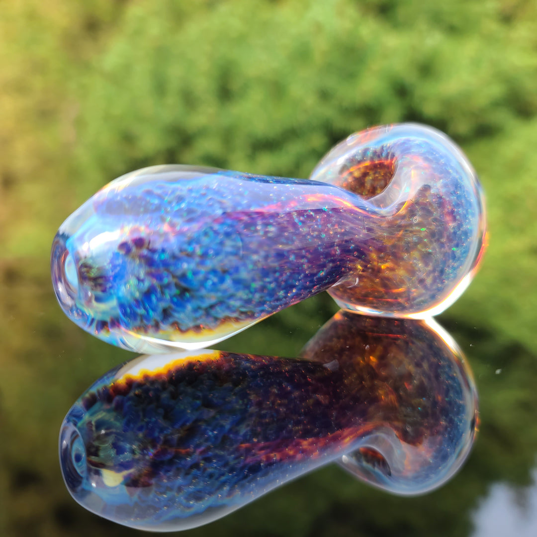 Purple Nebula Space Dust Pocket Pipe Glass Pipe Tako Glass   