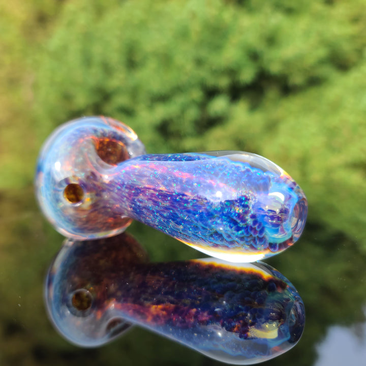 Purple Nebula Space Dust Pocket Pipe Glass Pipe Tako Glass   