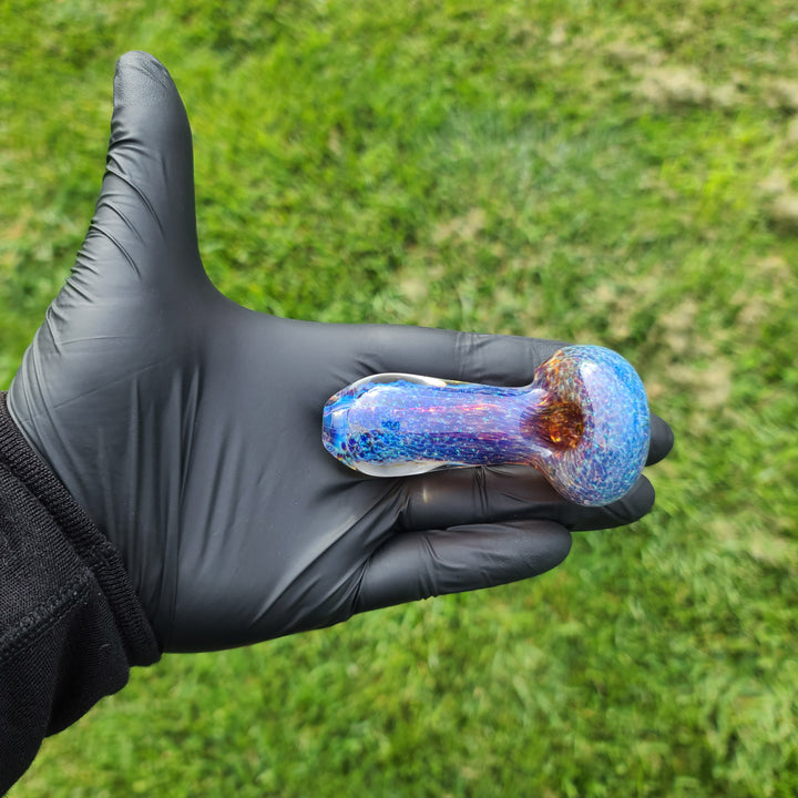Purple Nebula Space Dust Pocket Pipe Glass Pipe Tako Glass   