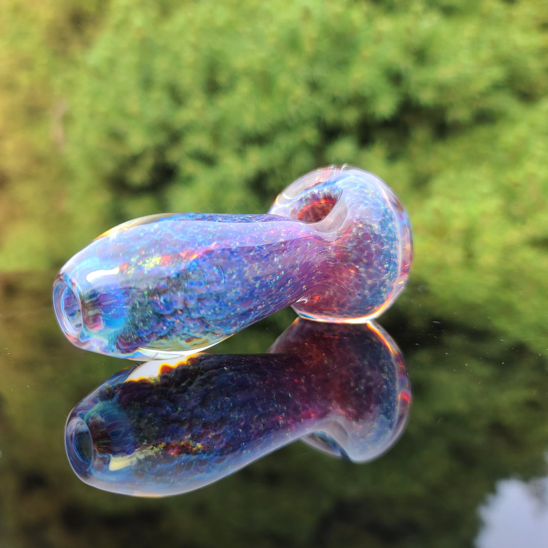 Purple Nebula Space Dust Pocket Pipe Glass Pipe Tako Glass   